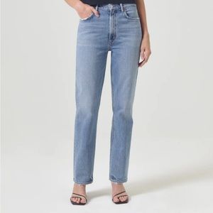 Agolde Stovepipe High Rise Jeans Medium Wash
